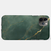 Elegant blue marble stone iPhone / iPad case (Achterkant (horizontaal))