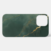 Elegant blue marble stone Phone Case iPhone Hoesje (Achterkant horizontaal)