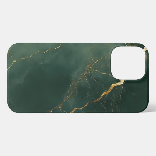 Elegant blue marble stone Phone Case iPhone Hoesje (Achterkant horizontaal)