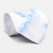 Elegant Blue Marble Stropdas (Opgerold)