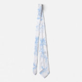 Elegant Blue Marble Stropdas (Achterkant)