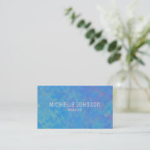 Elegant Blue Marbling Professional Kijk uit Visitekaartje (Staand voorkant)