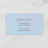 Elegant Blue Marbling Professional Kijk uit Visitekaartje (Achterkant)