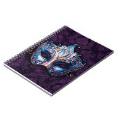 Elegant Blue Masquerade Mask Notitieboek (Linkerzijde)