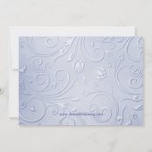 Elegant Blue Memorial Service Aankondigingen (Achterkant)