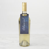 Elegant Blue Milkyway Galaxy Texture Flessenhanger (Op fles)