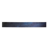 Elegant Blue Milkyway Galaxy Texture Satijnen Lint (Voorkant)