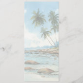 Elegant Blue Minimalist Menu (Achterkant)