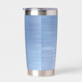 Elegant Blue Monogram Geïsoleerde Drinkbeker (Rechts)