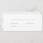 Elegant Blue Moroccan Pattern-kaartencertificaat (Achterkant)