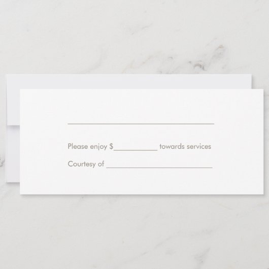 Elegant Blue Moroccan Pattern-kaartencertificaat (Achterkant)