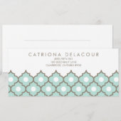 Elegant Blue Moroccan Pattern-kaartencertificaat (Voorkant / Achterkant)