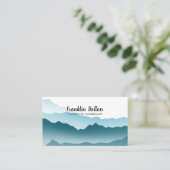 Elegant Blue Mountains Landscape Appointes Visitekaartje (Staand voorkant)
