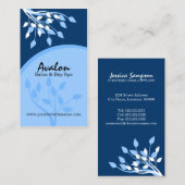 Elegant Blue Natuur Visitekaartje (Voorkant / Achterkant)