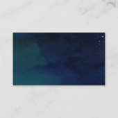 Elegant Blue, Navy Green Wedding Website /Details Informatiekaartje (Achterkant)