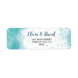 Elegant Blue Ocean Address Label