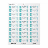 Elegant Blue Ocean Address Label (Full Sheet)