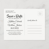 Elegant Blue Ocean Beach Summer Save the Date Aankondigingskaart (Achterkant)