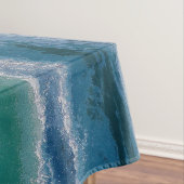 Elegant Blue Ocean Waves Acryllic Artwork | Tafelkleed (Voorbeeld)