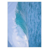Elegant Blue Ocean Waves Acryllic Artwork | Tafelkleed (Voorkant)