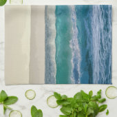 Elegant Blue Ocean Waves Acryllic Artwork | Theedoek (Gevouwen)