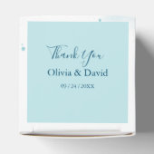 Elegant Blue Ocean Wedding Favor Box Bedankdoosjes (Bovenkant)