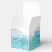 Elegant Blue Ocean Wedding Favor Box Bedankdoosjes (Geopend)
