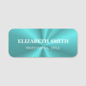 Elegant blue ombre moderne naamtag naamplaatje (Voorkant)