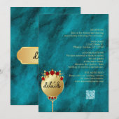 Elegant Blue Opulence Gold Luxe koninklijke detail Kaart (Voorkant / Achterkant)