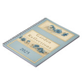 Elegant Blue Pansy Watercolour Notebook — Garden  Notitieboek (Linkerzijde)