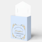 Elegant Blue Peach Floral Bevestiging Hartelijk da Bedankdoosjes (Geopend)