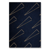 Elegant Blue Peach Floral Wedding Table Number Kaart (Achterkant)