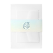 Elegant Blue Peacock Floral Wedding Uitnodigingen Wikkel (Voorkant Voorbeeld)