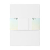 Elegant Blue Peacock Floral Wedding Uitnodigingen Wikkel (Achterkant Voorbeeld)