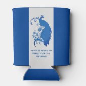 Elegant Blue Peacock Wedding Suite - Koelbox Blikjeskoeler (Achterkant)