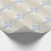 Elegant Blue Pearl Celtic Cross Cadeaupapier (Hoek)
