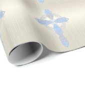 Elegant Blue Pearl Celtic Cross Cadeaupapier (Rol Hoek)