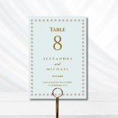 Elegant Blue Pearl Christian Wedding  Kaart