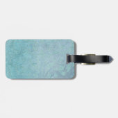 Elegant Blue Pearl Romantic Luggage Bagagelabel (Achterkant horizontaal)