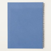Elegant Blue Personalized 2026 Planner (Achterkant)