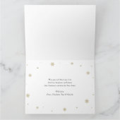 Elegant Blue Photo Collage Merry-kerstkaarten Kaart (Binnen)