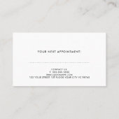 Elegant Blue Photo Podiatrist Appointment Card Afsprakenkaartje (Achterkant)