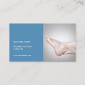 Elegant Blue Photo Podiatrist Appointment Card Afsprakenkaartje (Voorkant)