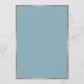 Elegant Blue Pink Blush Waterverf Floral Wedding Kaart (Achterkant)