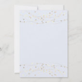 Elegant Blue Princess Quinceañera Kaart (Achterkant)