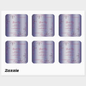 Elegant Blue Product Labels -  hoek grenzen (Vel)