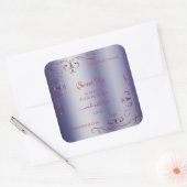 Elegant Blue Product Labels -  hoek grenzen (Envelop)