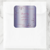 Elegant Blue Product Labels -  hoek grenzen (Tas)