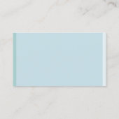 Elegant Blue Professional, moderne, eenvoudige Sja Visitekaartje (Achterkant)