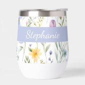 Elegant Blue Purple Watercolor Wildflower  (Links)